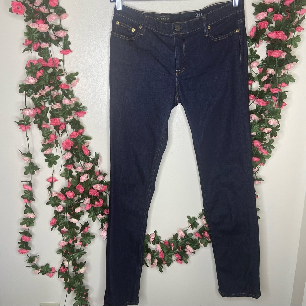 🌹J. Crew Dark Wash Matchstick Toothpick Jeans 30
